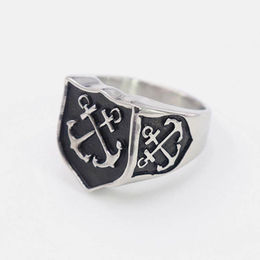 Vintage Anchor Stainless Steel Ring