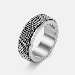 Woven Mesh Stainless Steel Spinner Ring