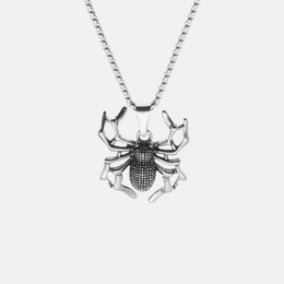 Vintage Spider Stainless Steel Hip Hop Pendant