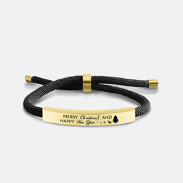 Merry Christmas Stainless Steel Bracelet