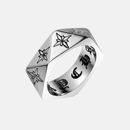 Northern Star Edelstahl-Punk-Ring