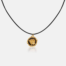 Vintage Rose Branded Stainless Steel Necklace