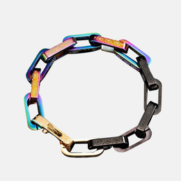 Hip Hop Square Men's Stainless Steel Bracelet