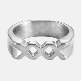 Original Cross X Letter Couple Ring
