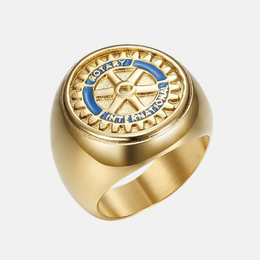 Simple Gear Pattern Stainless Steel Ring