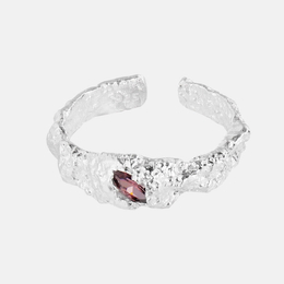 Crack Eye Sterling Silver Ring