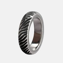 Vintage Ripple Sterling Silver Ring