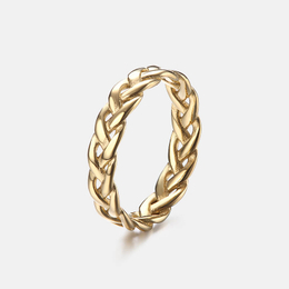 Minimalist Weave Stainless Steel Ring