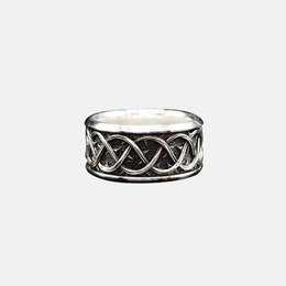 Simple Celtic Knot Thorns Sterling Silver Engagement Ring
