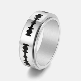 Blade Stainless Steel Spinner Ring