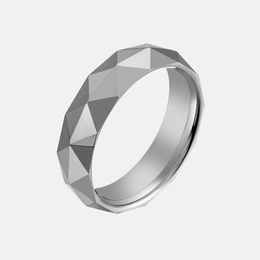 Diamond Cut Tungsten Steel Ring