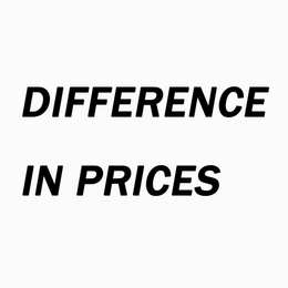 Difference in Prices
