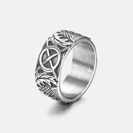 Pineapple Pattern Stainless Steel Ring
