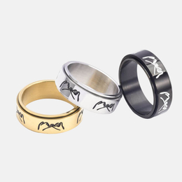 Hands Stainless Steel Spinner Ring
