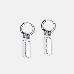 Fashion Blade Design Stainless Steel Earrings