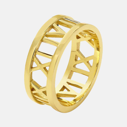 Custom Roman Numeral Sterling Silver Ring