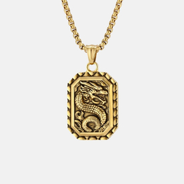 Vintage Domineering Dragon Stainless Steel Pendant