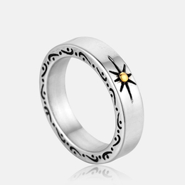 Anillo Sol Acero Inoxidable