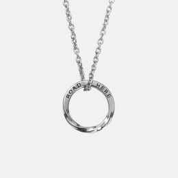 Simple Mobius Ring Stainless Steel Pendant