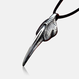 Vintage Eagle Claw Stainless Steel Pendant