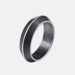 Never Give Up Triangle Stainless Steel Ring