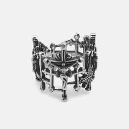 Gothic Cross Sterling Silver Christian Ring