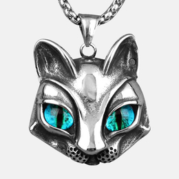 Moon God Cat Stainless Steel Men's Pendant