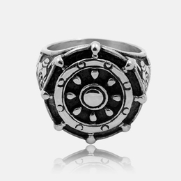 Retro Punk Anchor Stainless Steel Ring