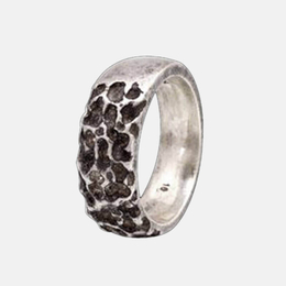 Minimalist Aerolite Sterling Silver Ring