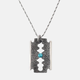 Punk Blade Tag Stainless Steel Men's Pendant