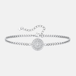 Personalized Compass Stainless Steel Bracelet