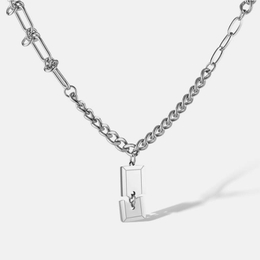 Hip Hop Broken Brand Stainless Steel Necklace