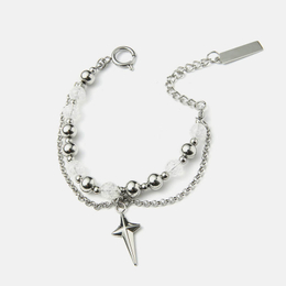 Burst Beads Starburst Stainless Steel Bracelet