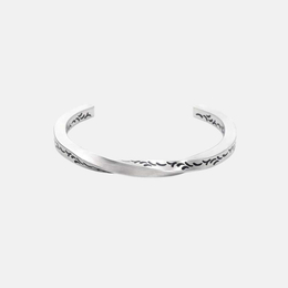 Retro Möbius Malt Pattern Stainless Steel Bracelet