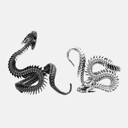 Winding Snake Sterling Silver Men's Ring