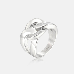 Wide Face Chain Link Stainless Steel Men's Ring