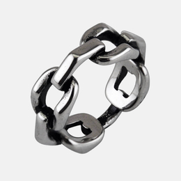 Vintage Link Chain Stainless Steel Ring