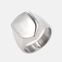 Shield Badge Stainless Steel Ring