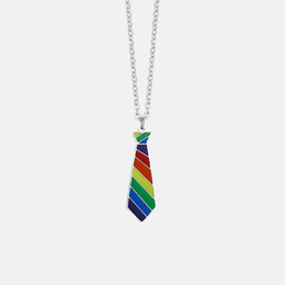 Rainbow Flag Pride Stainless Steel Tie Pendant