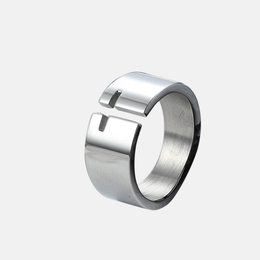 Retro Hollow Stainless Steel Ring
