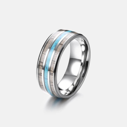 Turquoise Mosaic Stainless Steel Ring