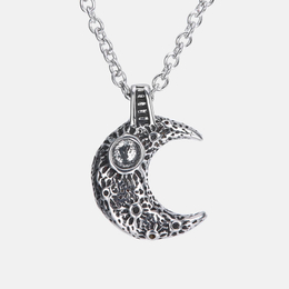 Ciondolo Love On The Moon in acciaio inossidabile