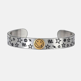 Smiley Star Open Bracelet