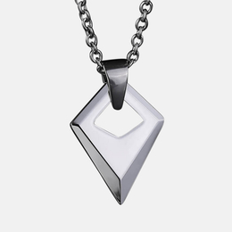 Geometric Quadrilateral Tungsten Steel Pendant