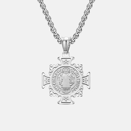 Saint Benedict Medal Stainless Steel Pendant