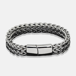 Hip Hop Stainless Steel Magnet Clasp Bracelet