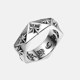 Northern Star Cross Stainless Steel Ring